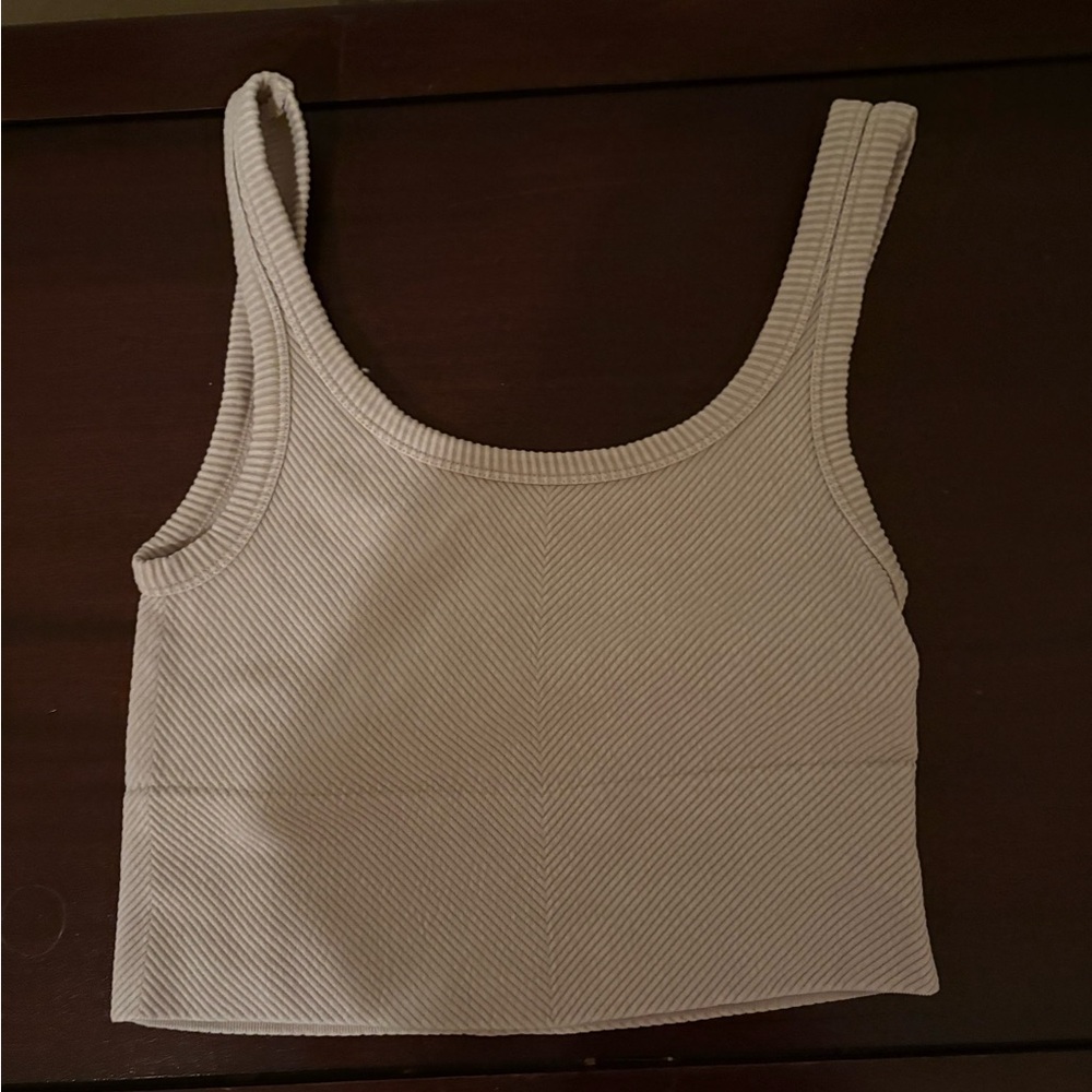 Women's Ribbed Tank Top - Cream